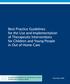 Best Practice Guidelines for the Use and Implementation of Therapeutic Interventions for Children and Young People in Out of Home Care