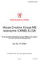 Mouse Creatine Kinase MB isoenzyme (CKMB) ELISA