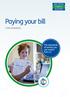Paying your bill. Code of practice. The standards of service you can expect from us
