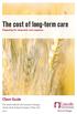 The cost of long-term care
