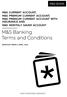 M&S Banking Terms and Conditions