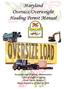 Maryland Oversize/Overweight Hauling Permit Manual