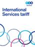 International Services tariff
