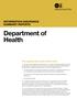 Department of Health INFORMATION ASSURANCE SUMMARY REPORTS. The purpose and scope of this review
