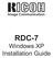 RDC-7 Windows XP Installation Guide