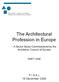 The Architectural Profession in Europe