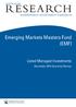 Emerging Markets Masters Fund (EMF)