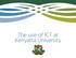 The use of ICT at Kenyatta University