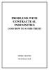 PROBLEMS WITH CONTRACTUAL INDEMNITIES (AND HOW TO AVOID THEM)