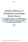 Apache Hadoop 2.0 Installation and Single Node Cluster Configuration on Ubuntu A guide to install and setup Single-Node Apache Hadoop 2.