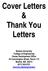 Cover Letters & Thank You Letters