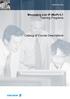 Messaging over IP (MoIP) 6.1 Training Programs. Catalog of Course Descriptions