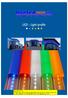 6 LED colours: White Blue Green Red Yellow Amber