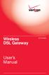 Wireless DSL Gateway GT704WG. User s Manual