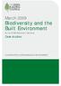 Biodiversity and the Built Environment By the UK-GBC Biodiversity Task Group