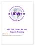 HRS 750: UDW+ Ad Hoc Reports Training 2015 Version 1.1