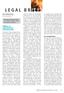 L E G A L B R I E F S Gene A. Blumenreich, JD Nutter, McClennen & Fish Boston, Massachusetts