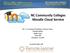 NC Community Colleges Moodle Cloud Service