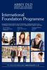 International Foundation Programme