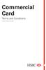 Commercial Card. Terms and Conditions. United Arab Emirates