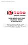 DADA GROUP HALF-YEAR FINANCIAL REPORT AT 30 JUNE
