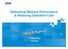 Optimizing Network Performance & Reducing Operation Cost. Yonggang Fang ZTE USA