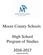 Moore County Schools. High School Program of Studies 2016-2017
