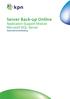 Server Back-up Online. Application Support Module Microsoft SQL Server Gebruikershandleiding