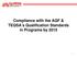 Compliance with the AQF & TEQSA s Qualification Standards in Programs by 2015