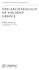 THE ARCHAEOLOGY OF ANCIENT GREECE