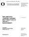 IMPLEMENTING LESSONS LEARNED BEST PRACTICES IN PROJECT MANAGEMENT