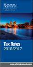 Tax Rates 2016/2017. www.wilkinskennedy.com