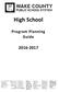 High School. Program Planning Guide