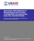 MEASURING PERFORMANCE OF MICROFINANCE INSTITUTIONS: A FRAMEWORK FOR REPORTING, ANALYSIS, AND MONITORING
