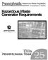 Hazardous Waste Generator Requirements