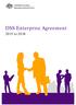 DSS Enterprise Agreement. 2015 to 2018