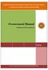 Madhya Pradesh Paschim Kshetra Vidyut Vitaran Company Limited. (A wholly owned Government of Madhya Pradesh undertaking) Procurement Manual