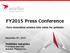 FY2015 Press Conference