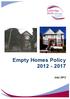 Empty Homes Policy 2012-2017