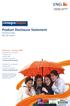 Product Disclosure Statement Insurance Guide ING Life Limited