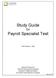 Study Guide for Payroll Specialist Test