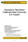 Emergency Operations California State University Los Angeles
