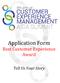 Application Form Best Customer Experience Award