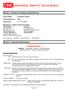 Material Safety Data Sheet