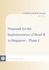 CONSULTATION PAPER P001-2006 March 2006. Proposals for the Implementation of Basel II in Singapore - Phase 2
