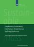 Handbook on Sustainability Certification of Solid Biomass for Energy Production