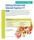 Getting Started with Internet Explorer 11