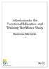 Submission to the Vocational Education and Training Workforce Study. Manufacturing Skills Australia