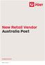 New Retail Vendor Australia Post