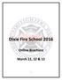 Dixie Fire School 2016